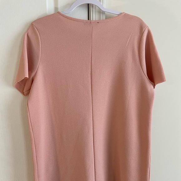 Zara Midi Dress in Coral with flowers size Large - Picture 4 of 4